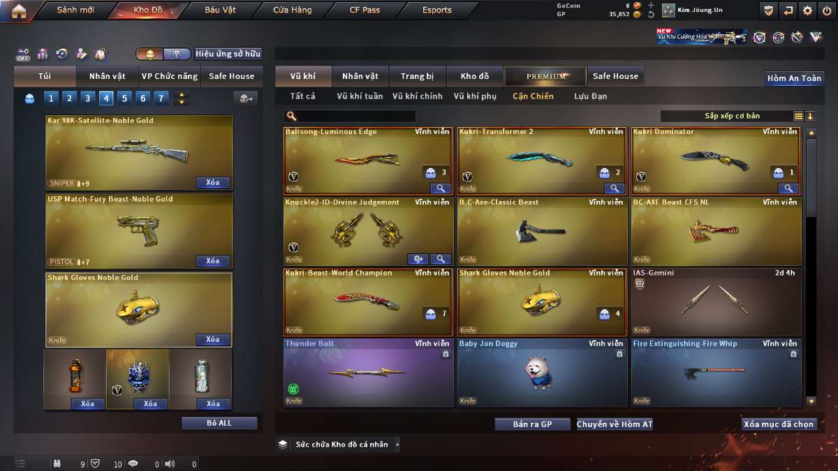 shop acc cf uy tin gia re